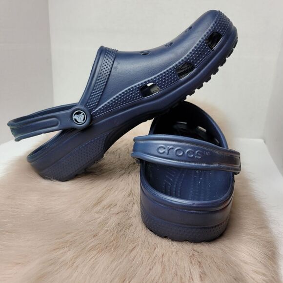 Crocs Classic Clog Navy Blue Shoes Size 10M 12W main image 8